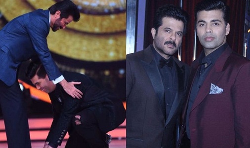 karan jauhar touched anil kapoor feet 