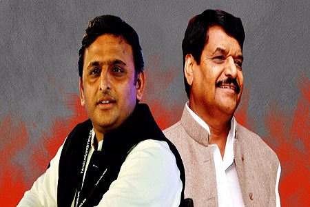 mulayam between akhilesh and shivpal conflict