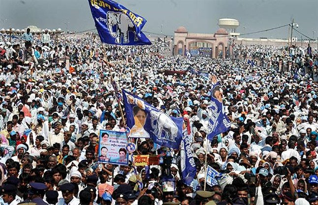 BSP's mega rally at 9, bringing the goal of five million people