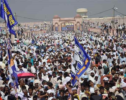 todays mayawati huge shaktipradarshan