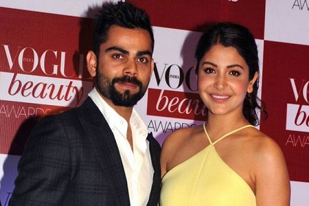 virat celebrates diwali with his girlfriend anushka sharma