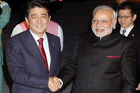 pm modi and japan pm meet 