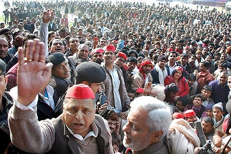 mulayam singh yadav election campaign statrtin g from gajipur on 23 november 