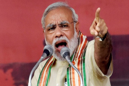 modi at gazipur, nad attack on congress