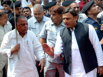 akhilesh and mulayam