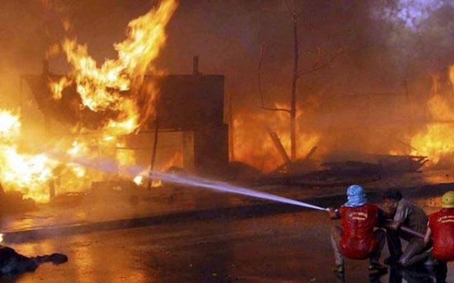 A businessman's home in Lal Bangla area, 4 people burnt alive