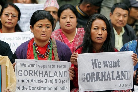 gorkhaland disturbance in west bengal 