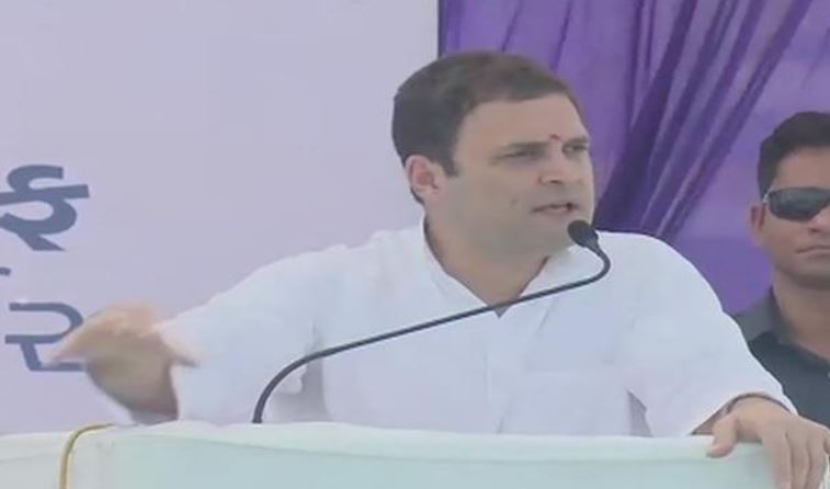 rahul gandhi rally in bharuch gujrat 