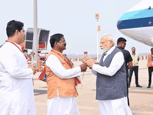 Prime Minister Narendra Modi reached Bilaspur - will conclude BJP's Parivartan Yatra