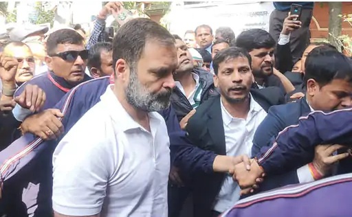 Shah defamation case: Rahul Gandhi denies allegations: Says he was implicated in a political conspiracy; meets cobbler's family in Sultanpur