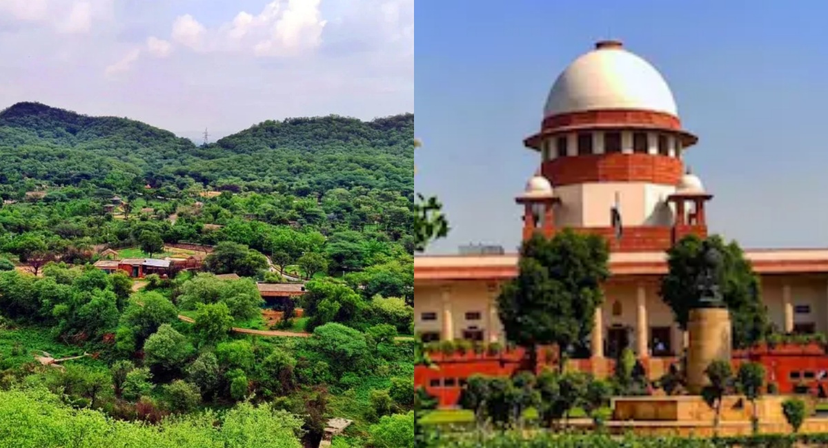 The Supreme Court took suo motu cognizance of the Aravalli mining case